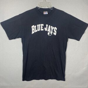 Toronto Blue Jays Majestic T-Shirt L MLB 100% Cotton Baseball Casual Sports